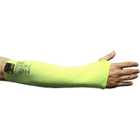 Cut Resistant Sleeve with Thumbhole, Taeki 5, 18", EN 388 Level 4, High Visibility Yellow TGS INDUSTRIEL