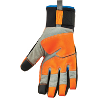ProFlex&reg; 818WP Performance High-Visibility Thermal Waterproof Utility Gloves, Polyurethane Palm, Size Small TGS INDUSTRIEL