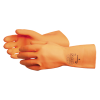408 Heavyweight Gloves, Size Small/7, 13" L, Latex, Flock-Lined Inner Lining, 30-mil TGS INDUSTRIEL