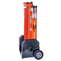 Barri&egrave;re avec roues , 50' lo, Plastique, Orange TGS INDUSTRIEL