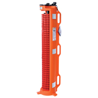 Barri&egrave;re avec roues , 50' lo, Plastique, Orange TGS INDUSTRIEL