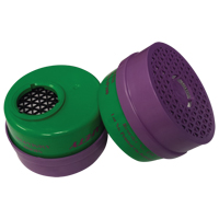 Cartouche pour respirateur, Combinaison cartouche et filtre contre les particules pour gaz/vapeurs, Ammoniac/M&eacute;thylamine/Filtre P100 TGS INDUSTRIEL