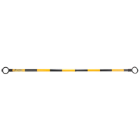 Telescopic Barricade Bar, 85" Extended Length, Black/Yellow TGS INDUSTRIEL