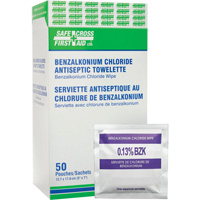 Benzalkonium Chloride Wipes, Towelette, Antiseptic TGS INDUSTRIEL