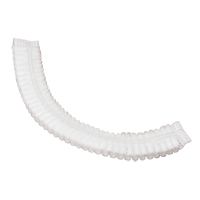 Bonnet bouffant pliss&eacute;, Polypropyl&egrave;ne, 19", Blanc TGS INDUSTRIEL