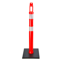 Poteau d&eacute;lin&eacute;ateur de qualit&eacute; sup&eacute;rieure, 42" h, Orange TGS INDUSTRIEL