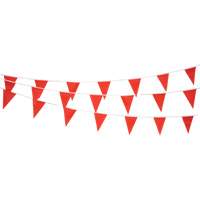 Cordon de fanions, 60' lo, Rouge TGS INDUSTRIEL