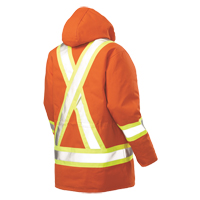 Parka de s&eacute;curit&eacute;, Orange haute visibilit&eacute;, Grand TGS INDUSTRIEL