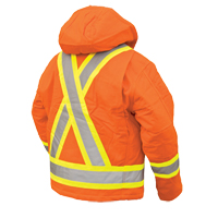 Manteau de s&eacute;curit&eacute;, Orange haute visibilit&eacute;, Grand TGS INDUSTRIEL