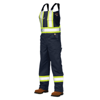 Salopettes de s&eacute;curit&eacute; non doubl&eacute;e, Poly-coton, Grand, Bleu marine TGS INDUSTRIEL
