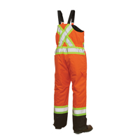Salopettes de s&eacute;curit&eacute; doubl&eacute;e, Polyester/Polyur&eacute;thane, Grand, Orange haute visibilit&eacute; TGS INDUSTRIEL