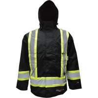 Insulated Jacket, Polyester/Polyurethane, Black, Small TGS INDUSTRIEL