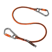 Squids&reg; 3118F(x) Locking Tool Lanyard, Bungee, Dual Carabiner TGS INDUSTRIEL