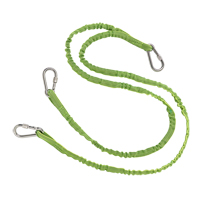 Squids&reg; 3311 Twin Leg Tool Lanyard, Bungee, Triple Carabiner TGS INDUSTRIEL