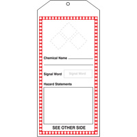 Tr&egrave;s grandes &eacute;tiquettes SGH, Papier cartonn&eacute;, 3-7/8" la x 8-1/2" h, Anglais TGS INDUSTRIEL