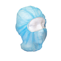 Disposable Balaclava Hood, Polypropylene, Blue TGS INDUSTRIEL