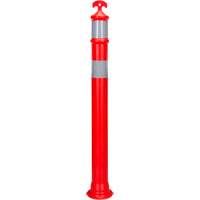 Poteau d&eacute;lin&eacute;ateur &agrave; visibilit&eacute; &eacute;lev&eacute;e &agrave; dessus en T, 42" h, Orange TGS INDUSTRIEL
