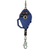 Cordage de s&eacute;curit&eacute; autor&eacute;tractable avec verrouillage intelligent, 30', Acier inoxydable, Pivotant TGS INDUSTRIEL