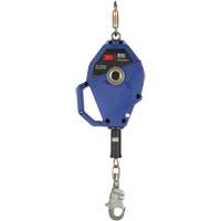 Cordage de s&eacute;curit&eacute; autor&eacute;tractable avec verrouillage intelligent, 20', Acier inoxydable, Pivotant TGS INDUSTRIEL