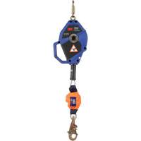 Cordage de s&eacute;curit&eacute; autor&eacute;tractable avec verrouillage intelligent, 20', Acier galvanis&eacute;, Pivotant TGS INDUSTRIEL