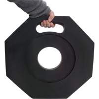 Base en caoutchouc pour poteaux d&eacute;lin&eacute;ateurs de qualit&eacute; sup&eacute;rieure, 12 lb TGS INDUSTRIEL