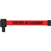 Cassette de banni&egrave;re PLUS, Do Not Enter - Arc Flash Boundary, 15', Ruban Rouge TGS INDUSTRIEL