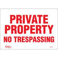 Enseigne Private Property, 7" x 10", Vinyle, Anglais TGS INDUSTRIEL