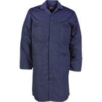 Lab Coat, Poly-Cotton, 32, Navy Blue TGS INDUSTRIEL