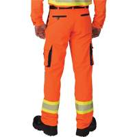Pantalons cargo haute visibilit&eacute; antid&eacute;chirure, Polyester, 28, Orange haute visibilit&eacute; TGS INDUSTRIEL