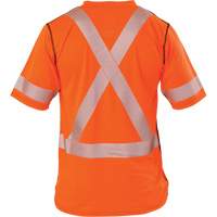 T-shirt &agrave; manches courtes haute visibilit&eacute; Polartec Power Grid, Polyester, Petit, Orange TGS INDUSTRIEL