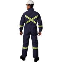 Combinaisons avec mat&eacute;riau r&eacute;fl&eacute;chissant de luxe Westex UltraSoft, Taille 36, Bleu marine, 8,7 cal/cm² TGS INDUSTRIEL
