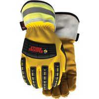 Gants 5782CR Storm Trooper, Petit, Paume en Cuir de vache, Poignet &eacute;lastique TGS INDUSTRIEL