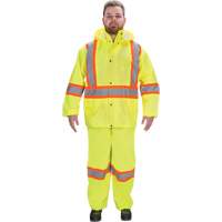 RZ1000 Rain Suit, Polyester, Small, High Visibility Lime-Yellow TGS INDUSTRIEL