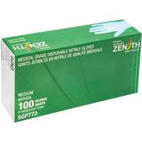 Puncture-Resistant Medical-Grade Disposable Gloves, Medium, Nitrile, 4.5-mil, Powder-Free, Blue, Class 2 TGS INDUSTRIEL