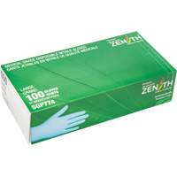 Gants jetables de calibre m&eacute;dical r&eacute;sistants &agrave; la perforation, Grand, Nitrile, 4,5 mils, Sans poudre, Bleu, Classe 2 TGS INDUSTRIEL