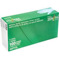 Puncture-Resistant Medical-Grade Disposable Gloves, X-Large, Nitrile, 4.5-mil, Powder-Free, Blue, Class 2 TGS INDUSTRIEL