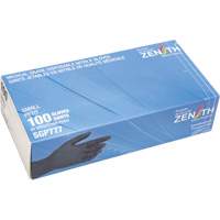 Puncture-Resistant Medical-Grade Disposable Gloves, Small, Nitrile, 5-mil, Powder-Free, Black, Class 2 TGS INDUSTRIEL