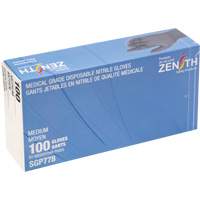 Puncture-Resistant Medical-Grade Disposable Gloves, Medium, Nitrile, 5-mil, Powder-Free, Black, Class 2 TGS INDUSTRIEL