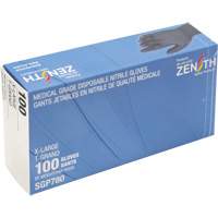 Gants jetables de calibre m&eacute;dical r&eacute;sistants &agrave; la perforation, T-Grand, Nitrile, 5 mils, Sans poudre, Noir, Classe 2 TGS INDUSTRIEL