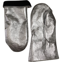 Mitaine de soudage r&eacute;sistant &agrave; la chaleur, Carbone aluminis&eacute;/Cuir, Taille unique, Prot&egrave;ge jusqu'&agrave; 800° F (426.66° C) TGS INDUSTRIEL