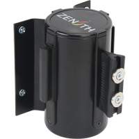 Barri&egrave;re &agrave; fixation murale avec ruban magn&eacute;tique, Acier, Fixation par vis, 7', Ruban Bleu TGS INDUSTRIEL