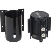 Barri&egrave;re &agrave; fixation murale avec ruban magn&eacute;tique, Acier, Fixation par vis, 7', Ruban Noir TGS INDUSTRIEL