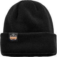 N-Ferno&reg; Zippered Rib Knit Beanie Hat, One Size, Black TGS INDUSTRIEL
