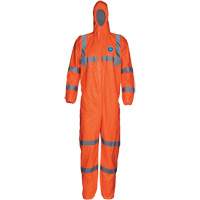 HV High Visibility Coveralls with Hood, Small, Orange, Tyvek&reg; 500 TGS INDUSTRIEL