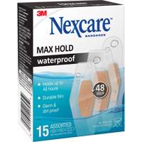 Pansements imperm&eacute;ables &agrave; tenue maximale Nexcare, Assorti, Plastique, St&eacute;rile TGS INDUSTRIEL