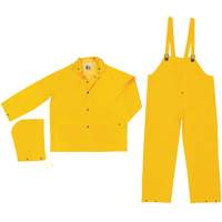 Ensemble imperm&eacute;able de s&eacute;rie classique, Polyester/PVC, Grand, Jaune TGS INDUSTRIEL