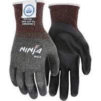 Gants r&eacute;sistant aux coupures Max Ninja, Taille Grand, Calibre 10, Rev&ecirc;tement Bipolym&egrave;re, Enveloppe en Dyneema, ASTM ANSI niveau A3 TGS INDUSTRIEL