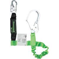 Miller&reg; StretchStop&reg; Shock-Absorbing Lanyard, 6', Scaffold Hook Center, Locking Snap Hook Leg Ends, Polyester TGS INDUSTRIEL