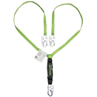 Miller&reg; HP Shock-Absorbing Lanyard, 4', Locking Snap Hook Center, Locking Snap Hook Leg Ends, Polyester TGS INDUSTRIEL