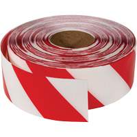 Ruban de marquage tr&egrave;s r&eacute;sistant pour plancher ArmorStripe, 3" x 100', PVC, Rouge et blanc TGS INDUSTRIEL